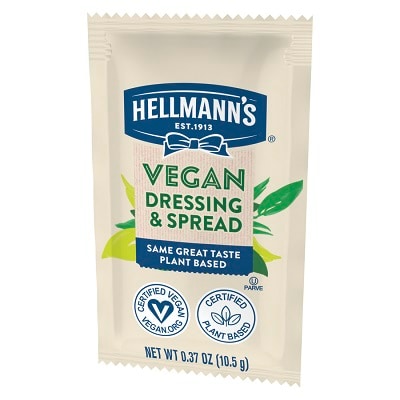 Hellmann's® Vegan Mayonnaise .37oz 160 pack - Hellmann’s® Vegan Mayo is the perfect partner for plant-based dishes your guests crave. Same great taste, plant based.